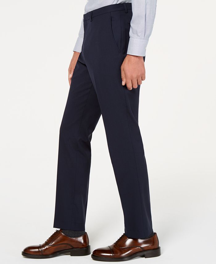 Cole Haan Men's Grand.OS Wearable Technology Slim-Fit Stretch Grid Suit ...