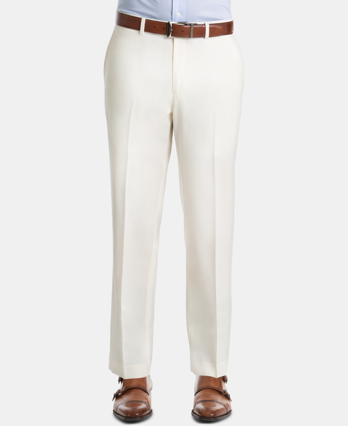 Lauren Ralph Lauren Men's Ultraflex Classic-fit Twill Wool Pants In Off White
