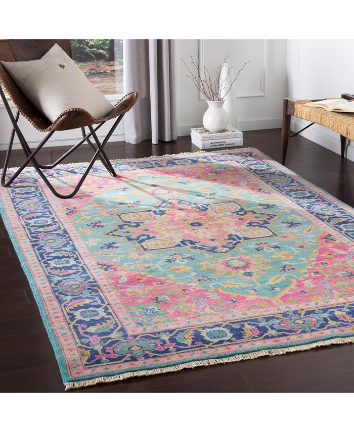 Surya Antique ATQ1015 Teal 8' x 11' Area Rug Macy's