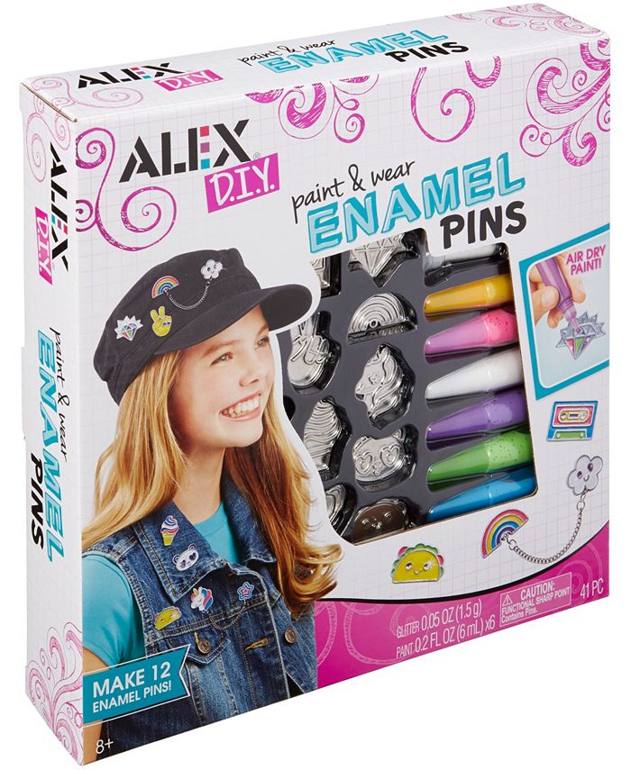 ALEX Toys ALEX DIY - Paint and Wear Enamel Pins - Macy's
