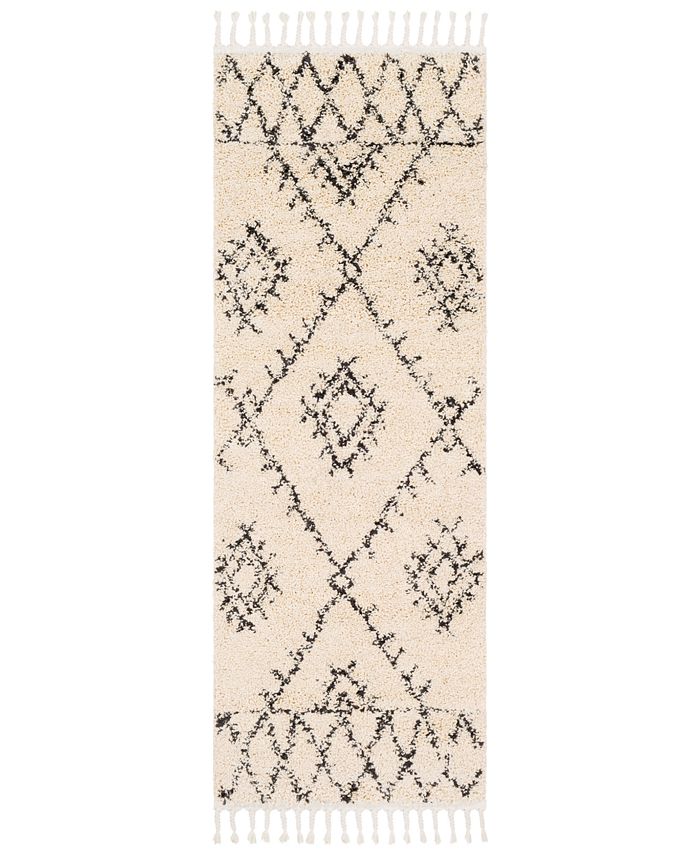 Surya - Berber Shag BBE-2305 Charcoal 2'7" x 7'3" Runner Area Rug