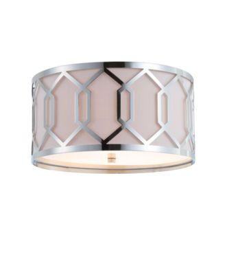 Hex 3-Light Metal Led Flush Mount