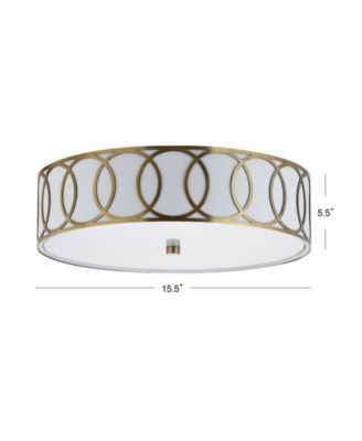 Aubrey 3-Light Metal Led Flush Mount