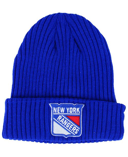 Authentic Nhl Headwear New York Rangers Fan Basic Cuff Knit Hat