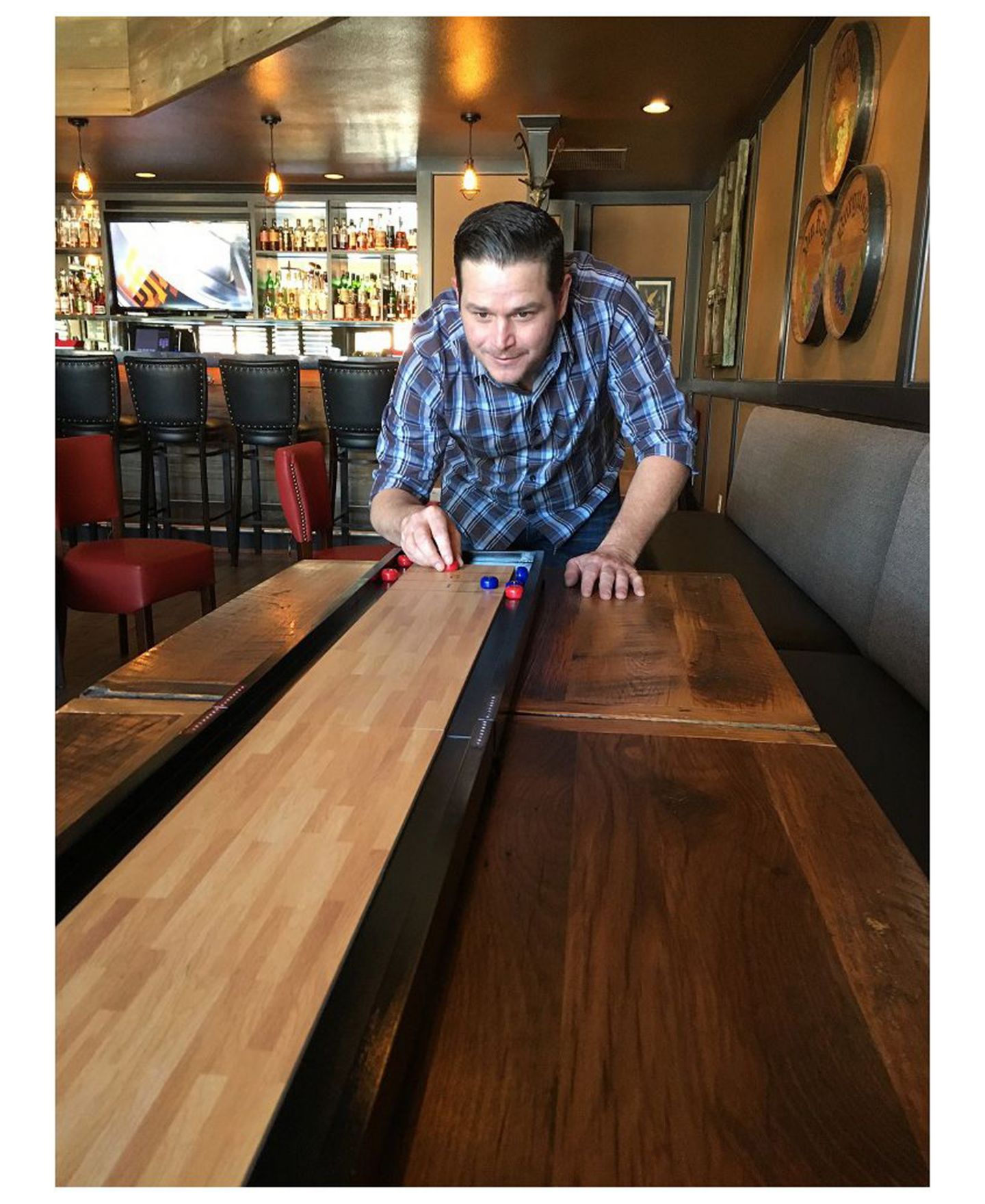 Детская настольная игра Front Porch Classics Tabletop Shuffleboard Board Game, от 8 лет — фото 4