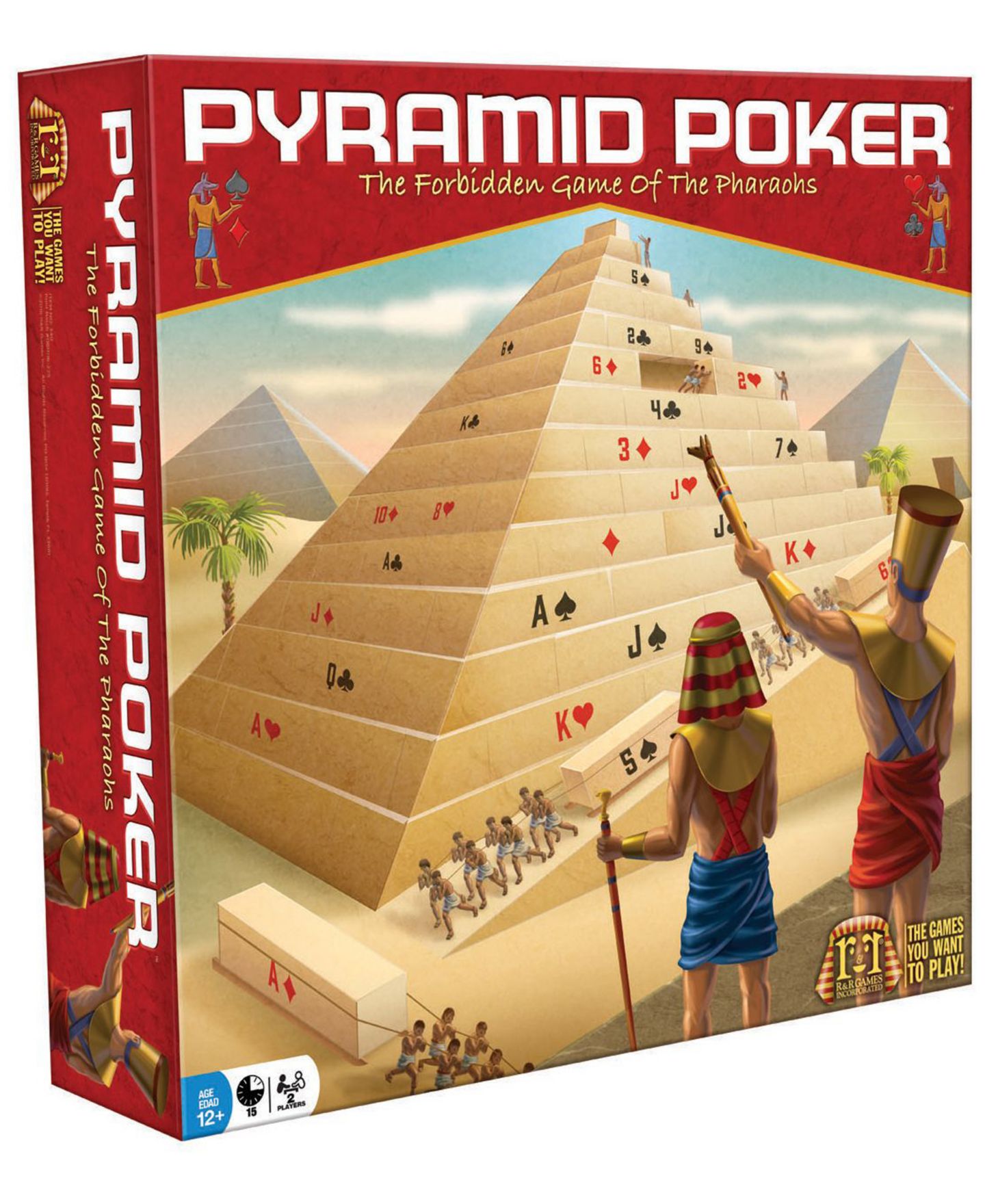 Детская настольная игра R&R Games Pyramid Poker Strategy Board Game, Ages 12+ — фото 1