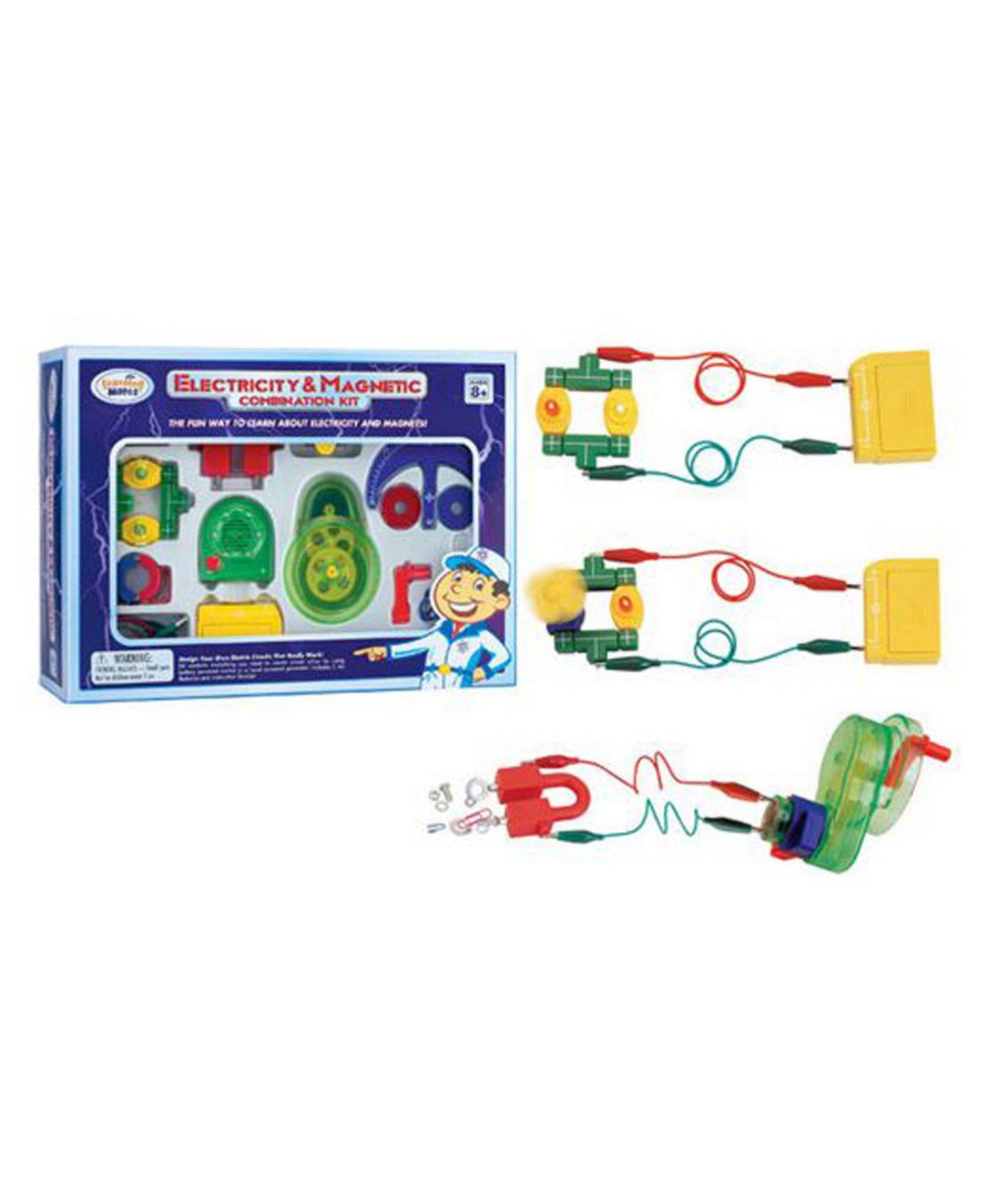 Детские игрушки Areyougame Electricity and Magnets Hand-Powered Generator Science Kit, Ages 8+ — фото 1