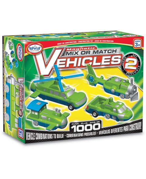 Детские конструкторы Popular Playthings Magnetic Mix or Match Vehicles- Set #2