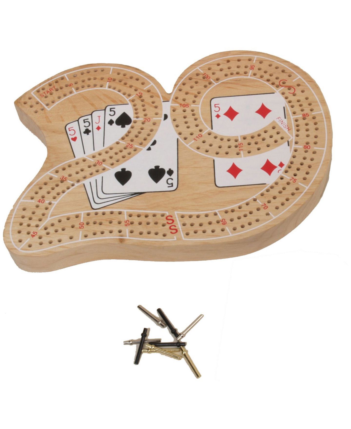 Детская настольная игра John N. Hansen Co. Cribbage Large 29 Board Game, Ages 9+ — фото 1