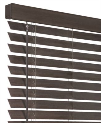 GII Madera FalsaCordless Faux-Wood 2" Plantation Blind, 34" x 64"