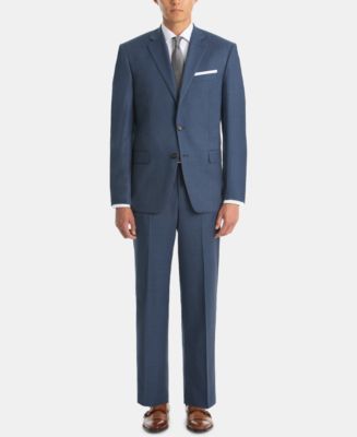 Lauren Ralph Lauren Men s UltraFlex Classic Fit Blue Sharkskin Wool Suit Separates Macy s