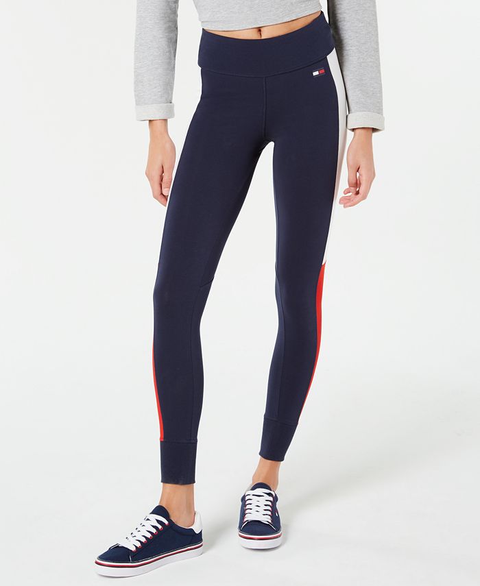 Tommy Hilfiger Colorblocked Logo Full Length Leggings, Created for Macy's -  Macy's
