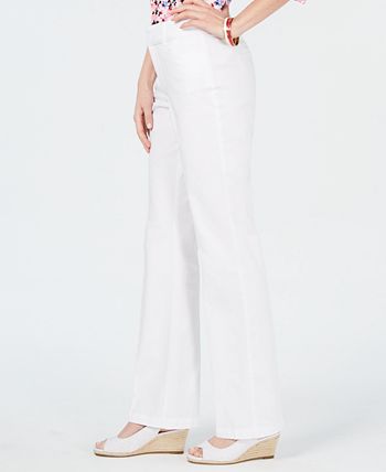 Charter Club Womens Tummy Control Trouser Beige Size 4