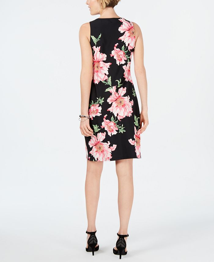 Charter Club Petite Floral-Print Sheath Dress, Created for Macy's - Macy's