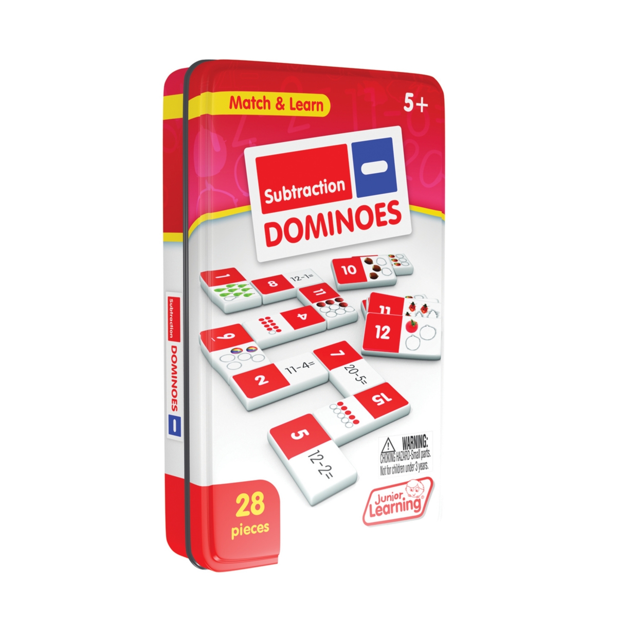 Junior Learning Kids' Subtraction Dominoes Match And Learn Educational Learning Game In Multi