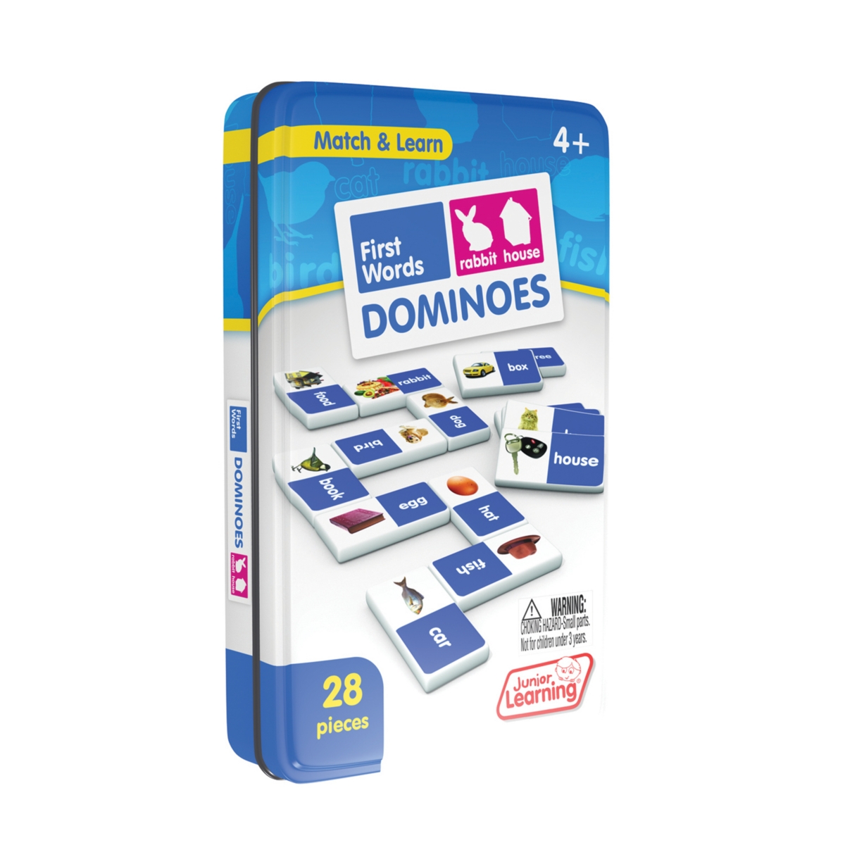 Junior Learning Kids' First Words Dominoes Match And Learn Educational Learning Game In Multi