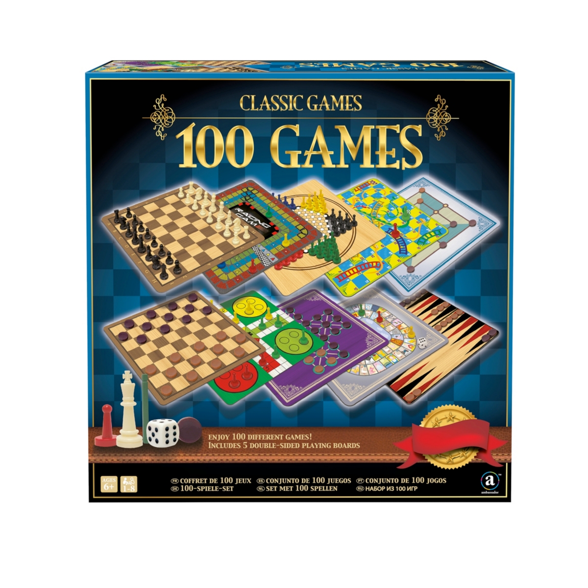 Merchant Ambassador Kids' 100 Games Classic Games Collection In Multi
