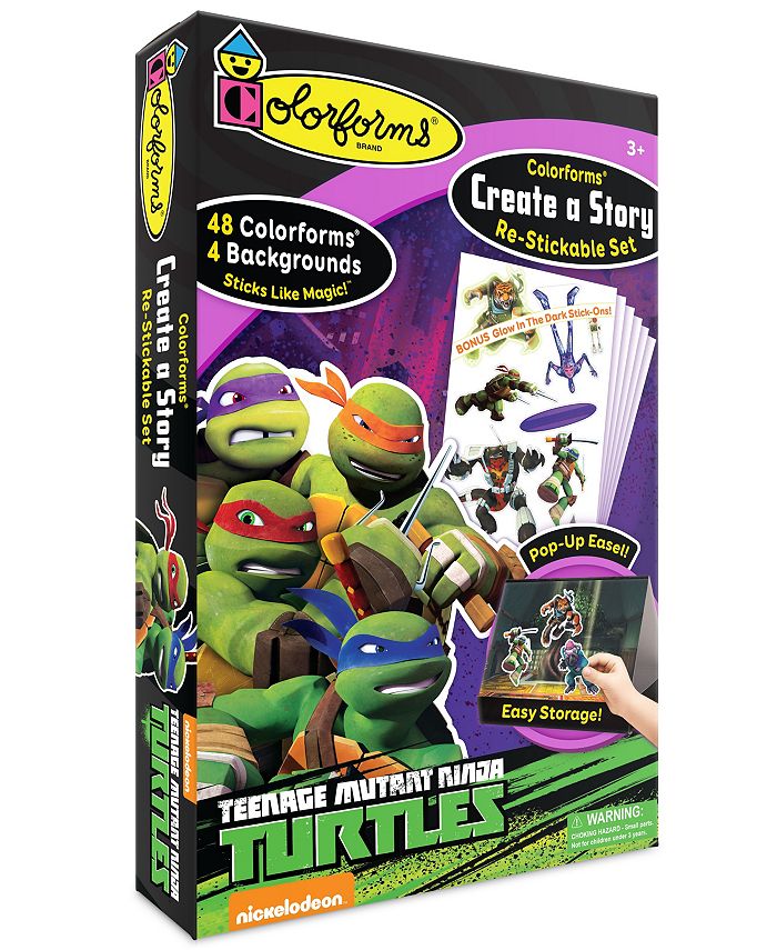 Colorforms Create a Story Teenage Mutant Ninja Turtles Re Stickable ...