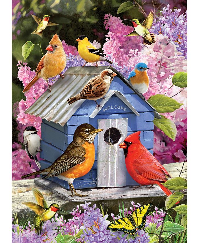 Cobble Hill Spring Birdhouse Puzzle 1000 Pieces - Macy's