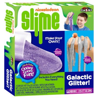 Cra Z Art Cra Z Slime Nickleodeon Make Your Own Galactic Glitter Slime Kit