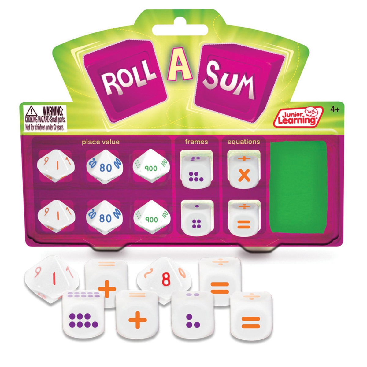 Junior Learning Kids' Roll A Sum Game & Develop Calculation And Counting Skills In Multi