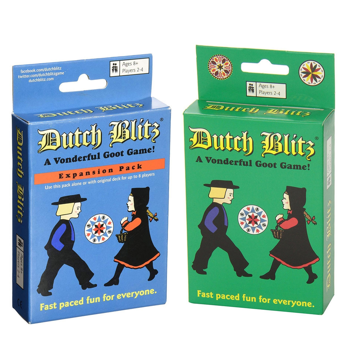 Masterpieces Puzzles Dutch Blitz Original And Blue Expansion Pack Combo Card Game Set In Multi