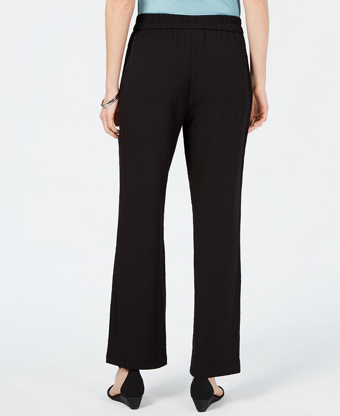 JM Collection Crinkle Wide-Leg Pants,Created for Macy's - Macy's