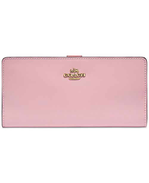 COACH Skinny Wallet in Refined Leather & Reviews Handbags