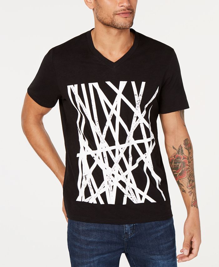 INC International Concepts I.N.C. Men's V-Neck Graphic T-Shirt, Created ...