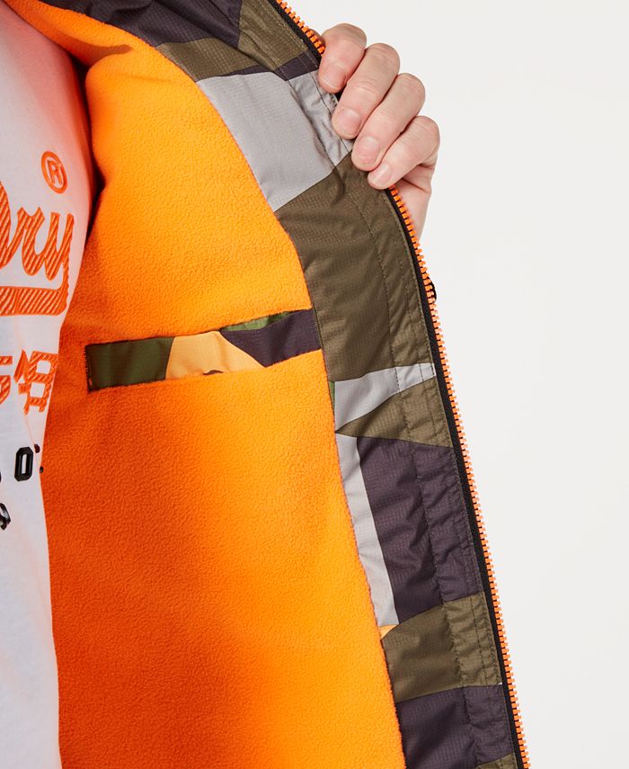 Superdry Men's Hooded Polar Wind Attacker Colorblock Camo Jacket - Macy's