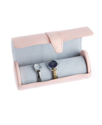 Suede Lined Travel Watch Roll