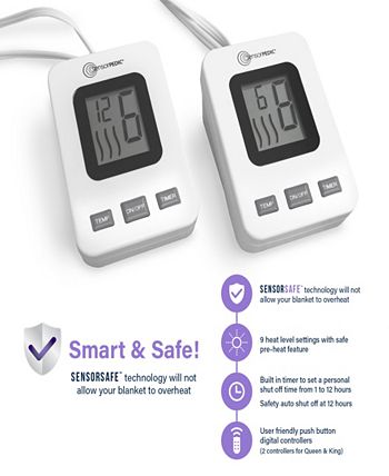 SensorPEDIC CLOSEOUT Twin Electric Blanket with Digital