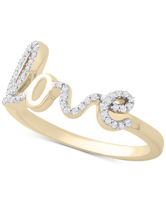 Wrapped Diamond Love Ring (1/6 ct. t.w.) in 14k Gold or 14k White Gold