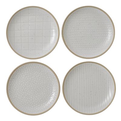 Royal Doulton - Maze Grill Plate Mixed White Set/4