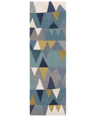 Livabliss - Kennedy KDY-3012 Bright Blue 2'6" x 8' Runner Area Rug