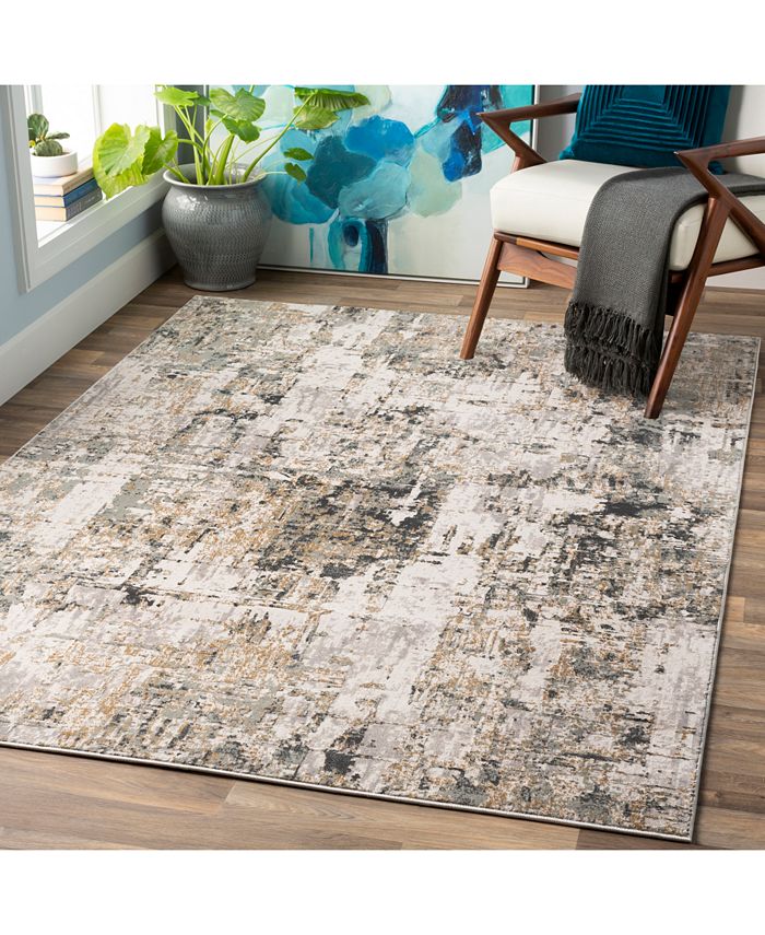 Surya Quatro QUA2300 Medium Gray 7'10" x 10'3" Area Rug Macy's