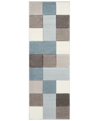 Livabliss - Santa Monica SAC-2300 Aqua 2'7" x 7'6" Runner Area Rug