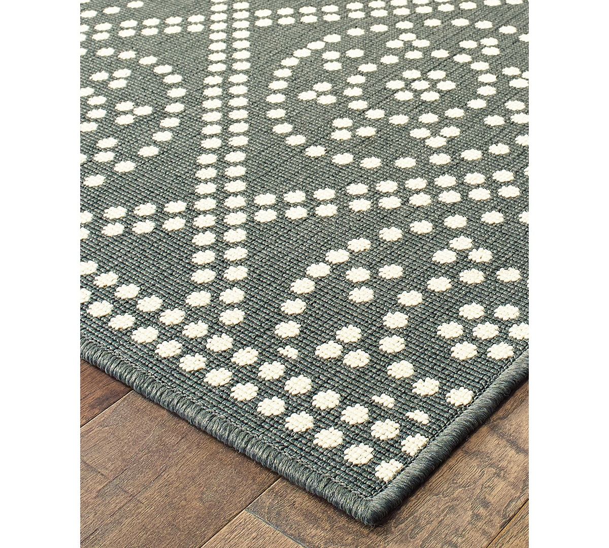 Oriental Weavers Marina 3969L Gray/Ivory Indoor/Outdoor Area Rug -Ivory