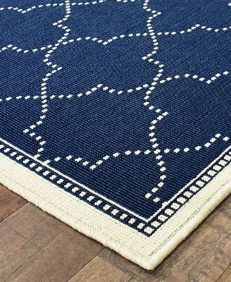 Marina 6025P 2'5" x 4'5" Indoor/Outdoor Area Rug