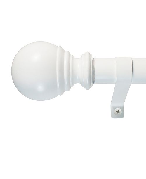 Decopolitan 1 Inch Ball Telescoping Curtain Rod Set 72 To 144