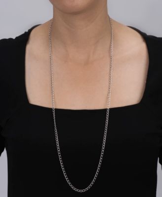 Macy's American West Textured Link Chain in Sterling Silver