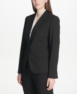 dkny collarless blazer