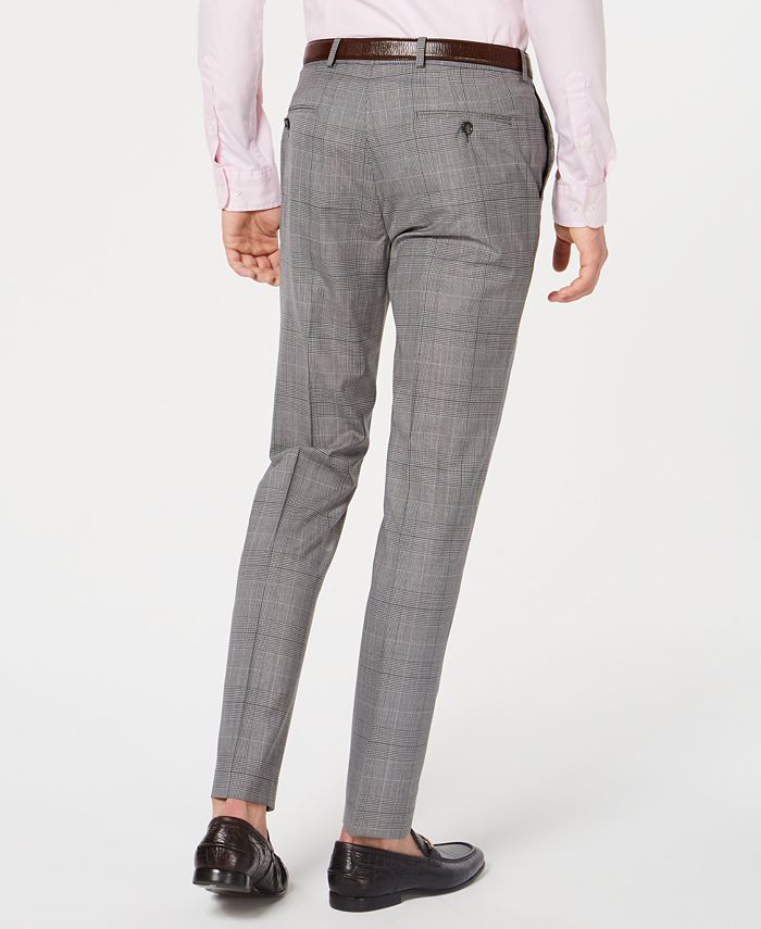 DKNY Men's Modern-Fit Plaid Pants - Macy's