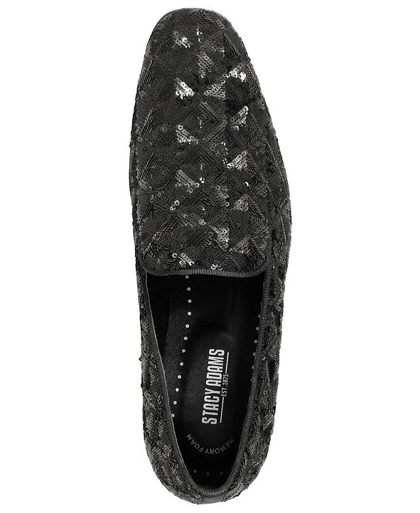 Stacy Adams Swank Sequined Fabric Slip-On Shoes & Reviews - All Men&#39;s Shoes - Men - Macy&#39;s