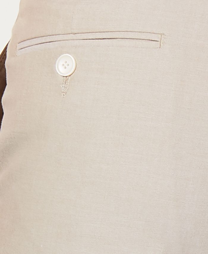 Tommy Hilfiger Men's Modern-Fit Flex Stretch Tan Suit Pants - Macy's