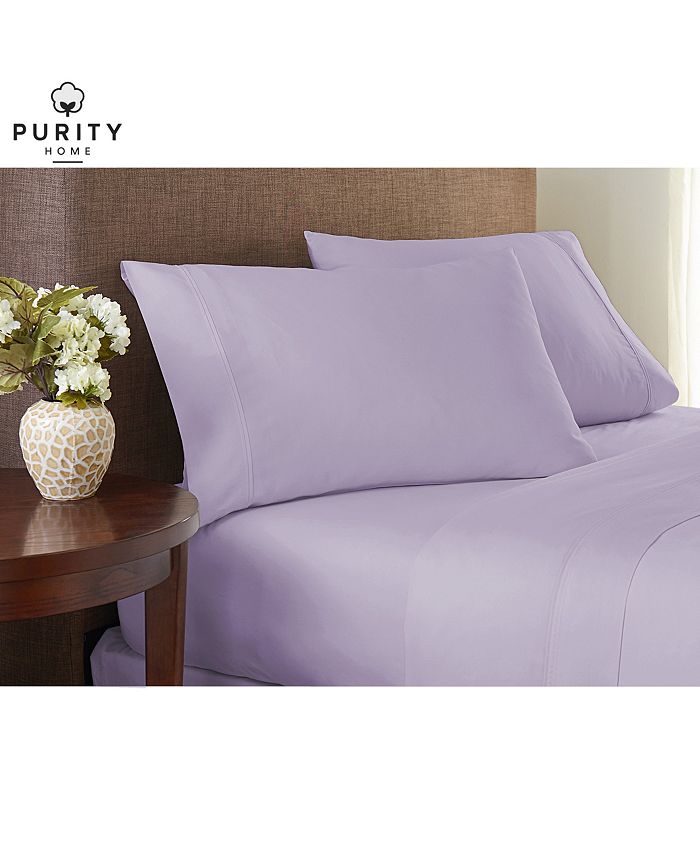 Purity Home 300 Thread Count 100 Cotton 4 Piece Bedsheet Set Full