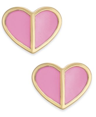 kate spade new york - Gold-Tone Heart Stud Earrings