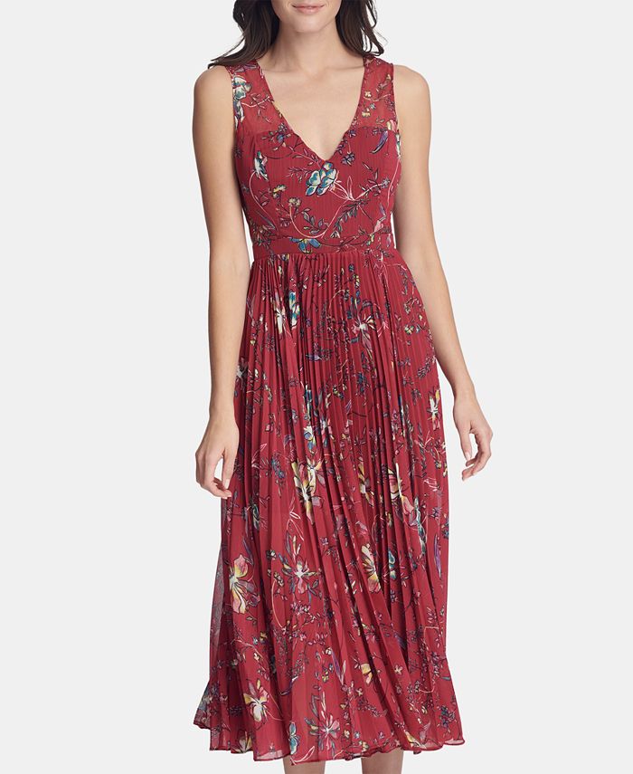 GUESS FloralPrint Midi Dress Macy's