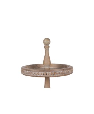 Round 3-Tier Decorative Wood Tray