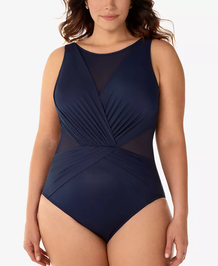 Plus Size Palma Allover Slimming One-Piece Swimsuit